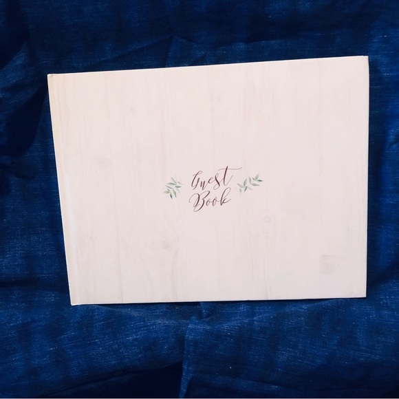 Elegant Guest Book with Leaf Design - Picture 3 of 8